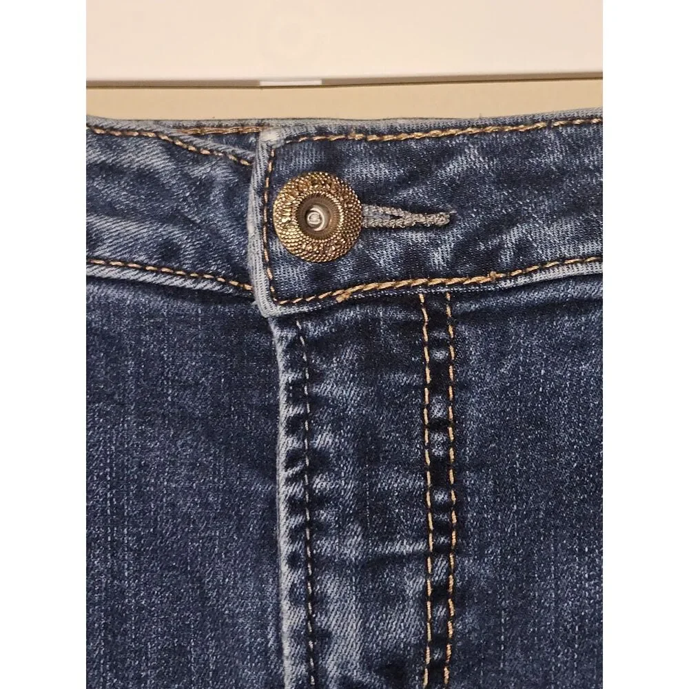 Silver Jeans Co Suki Skinny Crop Blue Jeans Women's Plus Size 20 W43969SSX404